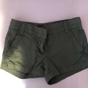 JCrew Olive Chino Shorts